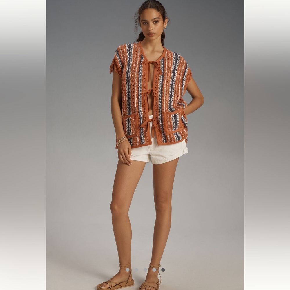NWOT Anthropologie Pilcro cardigan sweater vest